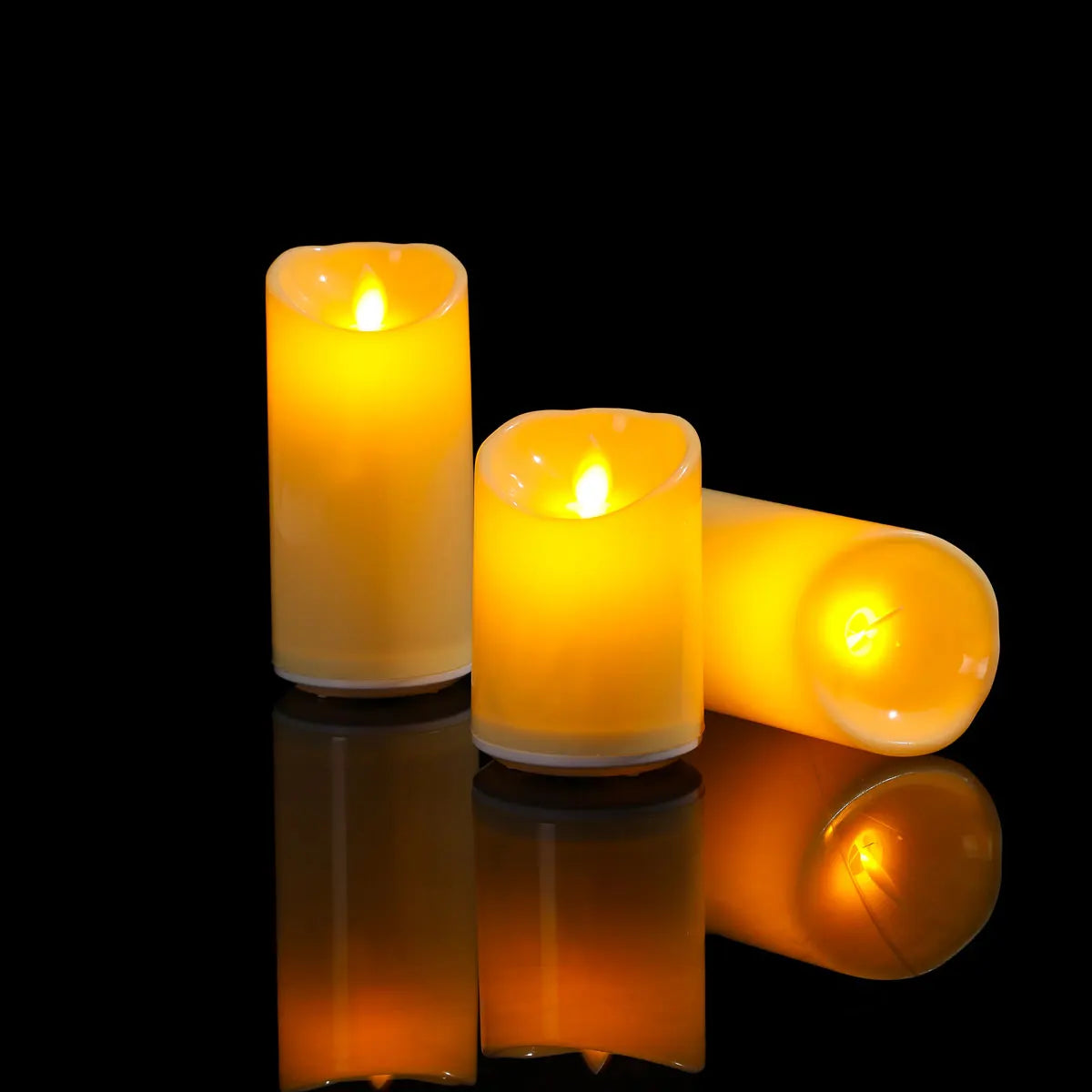 Bougies LED - trois hauteurs