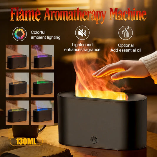 Humidificateur a flamme coloree