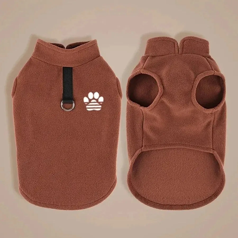 Pull polaire chien - detail